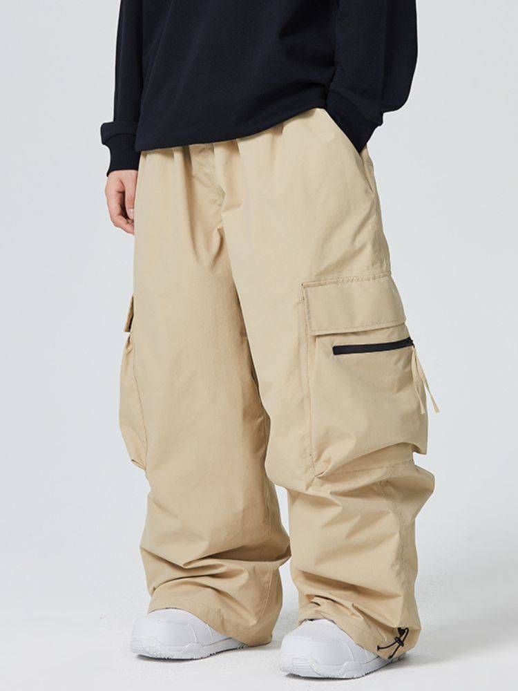 Searipe Zip Pocket Baggy Cargo Snowboard Pants
