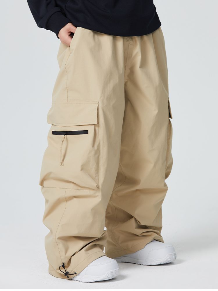 Searipe Zip Pocket Baggy Cargo Snowboard Pants