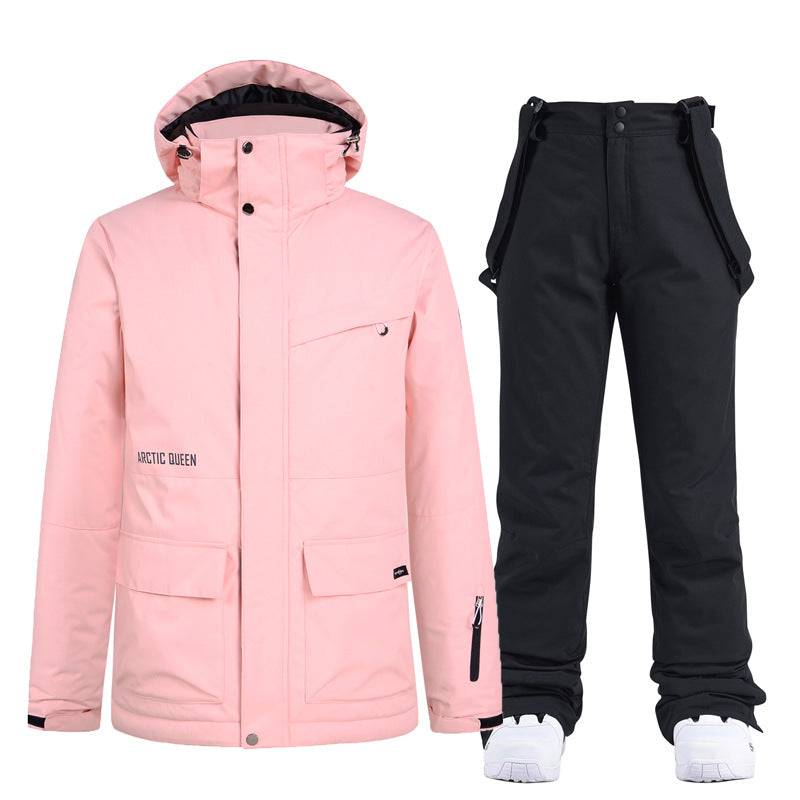 ARCTIC QUEEN Unisex Blizzard Pure Pink Ski Suit - Snowears- Suits