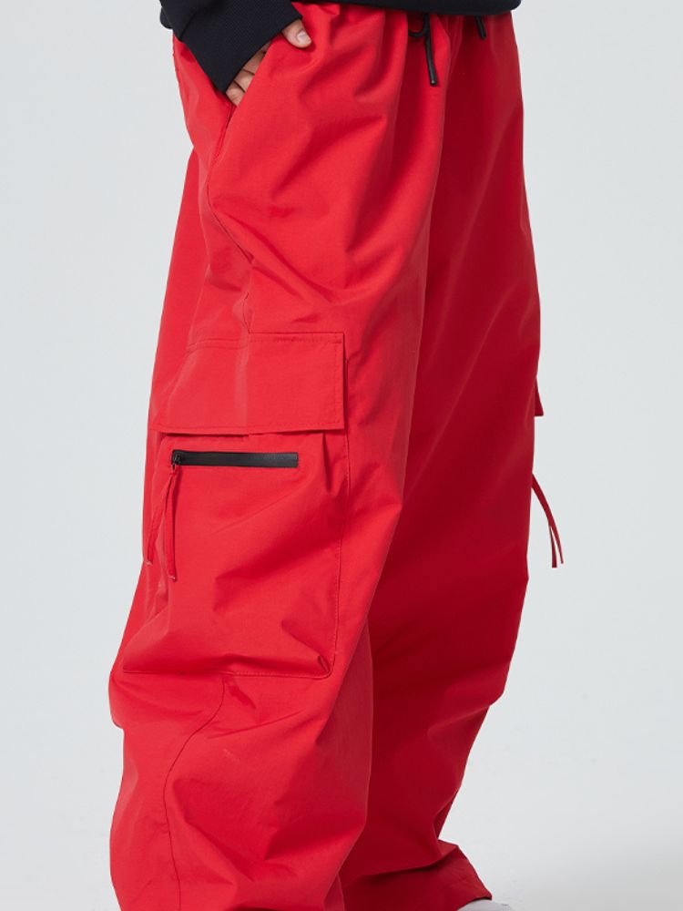 Searipe Zip Pocket Baggy Cargo Snowboard Pants