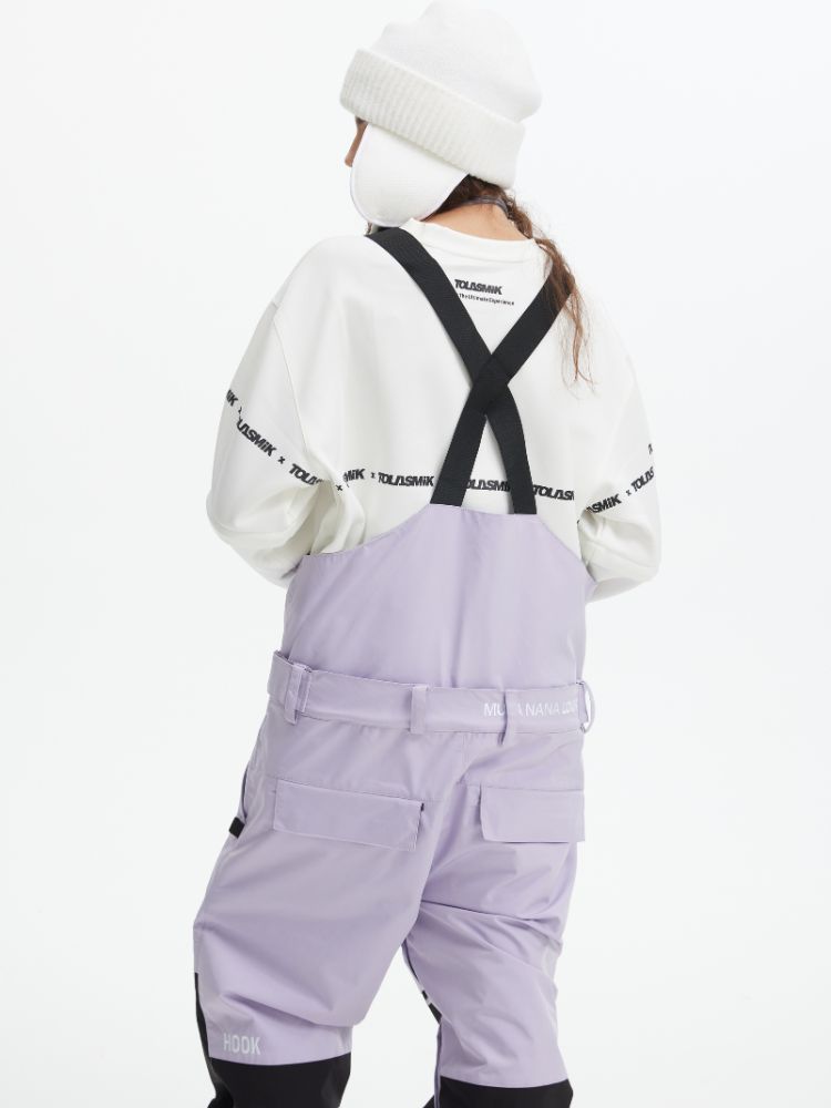 Tolasmik X Banana Hook Premium Purple Snow Bib Pants