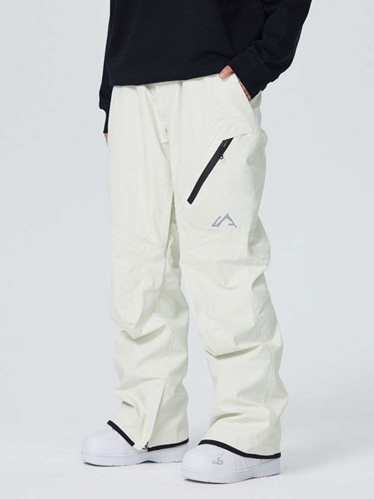 Searipe Diagonal Zipper Snow Pants - US Only - Snowears- snow pants