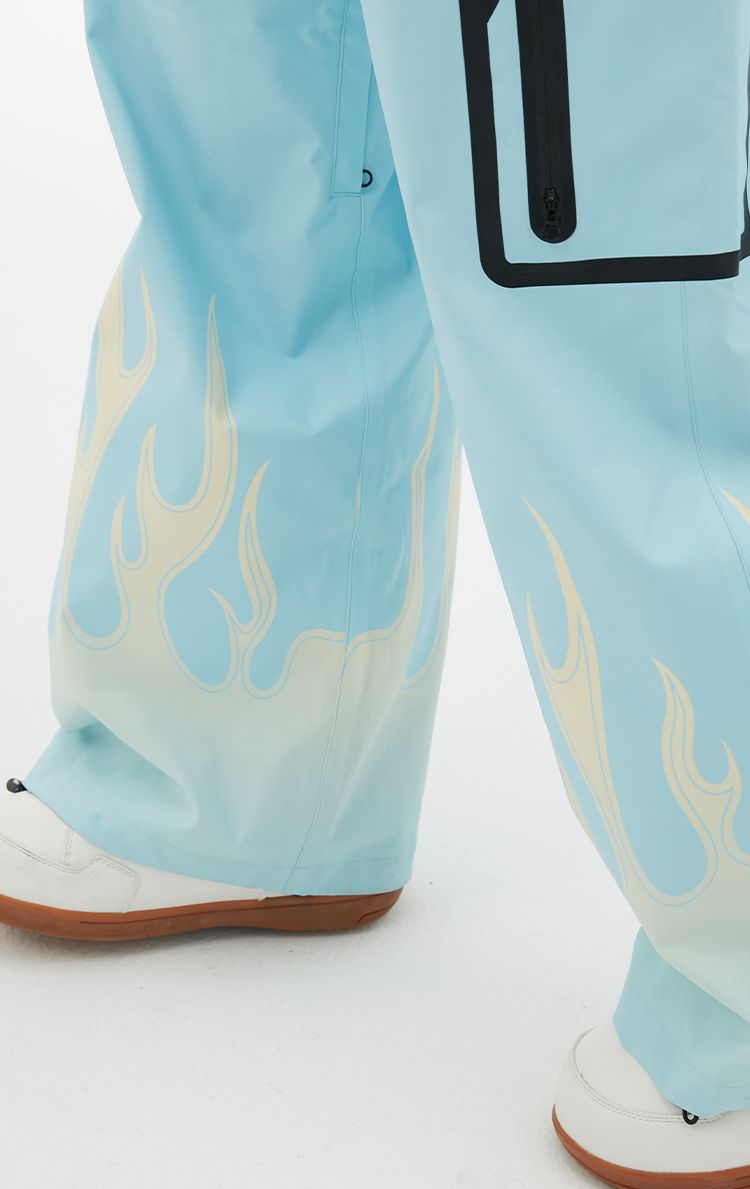 RandomPow Print Flame Fleece Pants - US Only - Snowears- pants