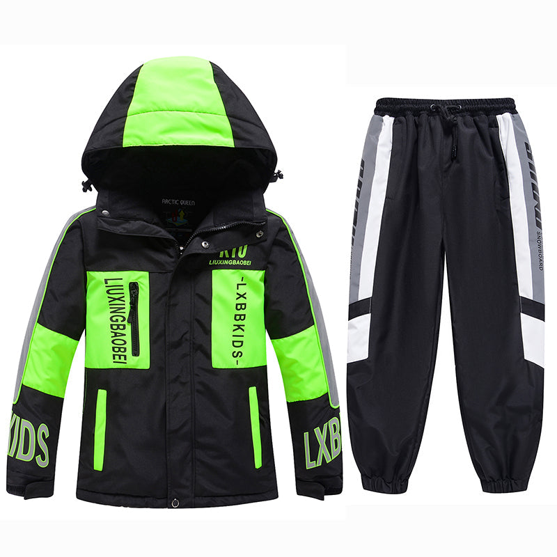 ARCTIC QUEEN Kids Reflective Extreme Ski Suit - US Only - Snowears- Kids suit