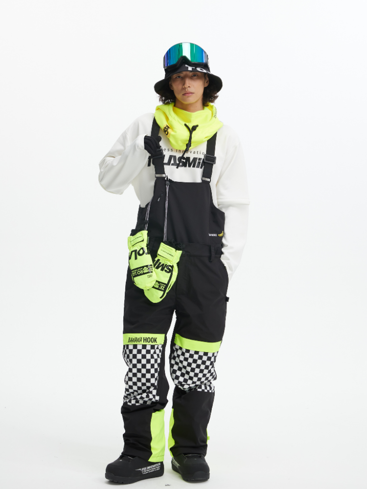 Tolasmik X Banana Hook Premium Chess Baggy Bib Pants