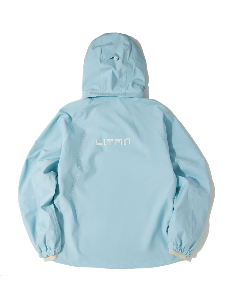 LITAN Sky Blue Soft Shell Pullover - Unisex - Snowears- Jackets