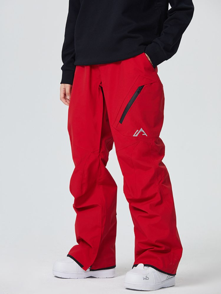 Searipe Diagonal Zipper Snow Pants - US Only - Snowears- snow pants