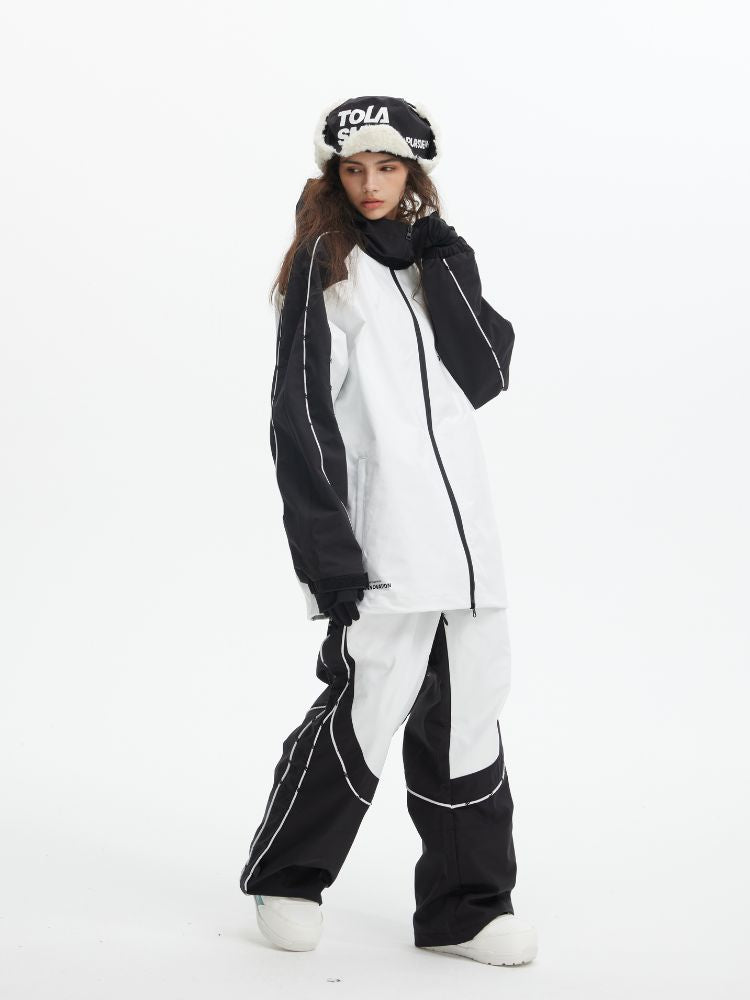 Tolasmik TK PRO+ Printed Stitching Snow Suit - Women's - Snowears- Women snow/ski suits