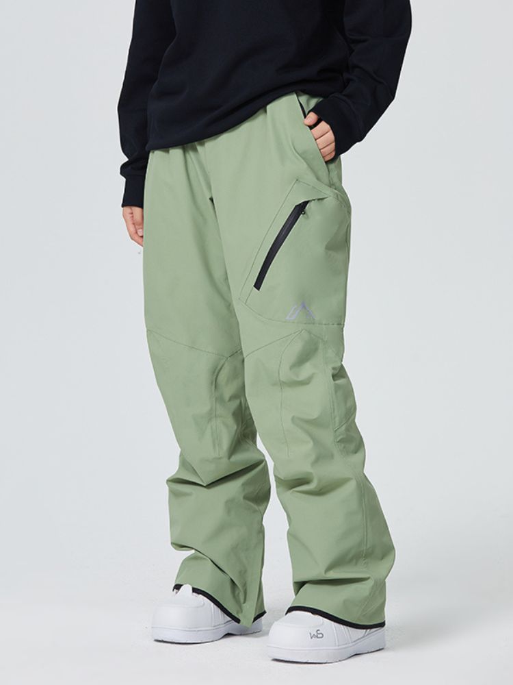 Searipe Diagonal Zipper Snow Pants - US Only - Snowears- snow pants