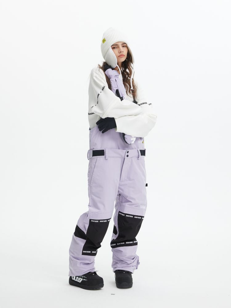 Tolasmik X Banana Hook Premium Purple Snow Bib Pants