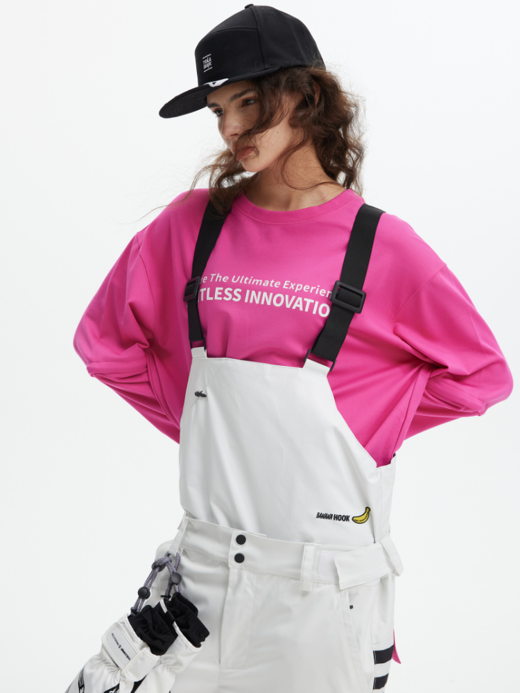 Tolasmik X Banana Hook Premium White Bib Pants