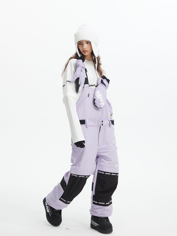 Tolasmik X Banana Hook Premium Purple Snow Bib Pants