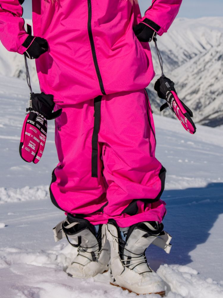 Tolasmik TK PRO+ Printed Stitching Pink Snow Jacket - Men's - Snowears- Snowboard Jackets