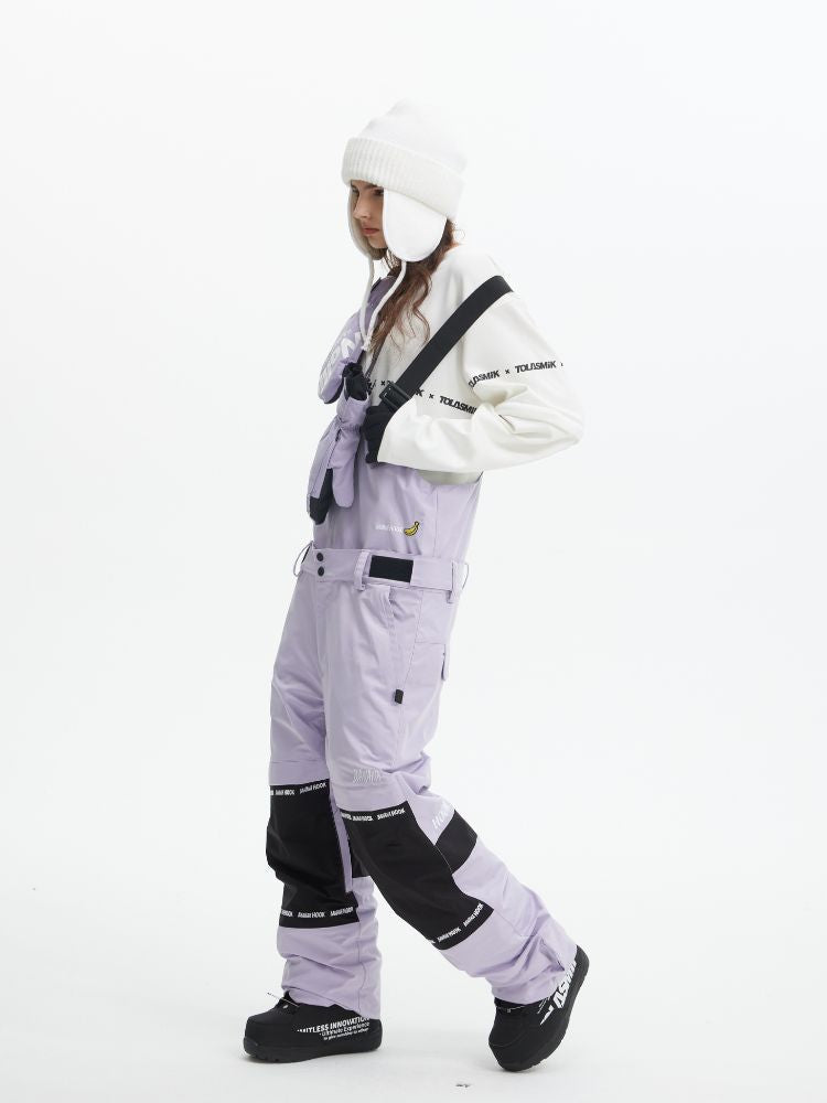 Tolasmik X Banana Hook Premium Purple Snow Bib Pants