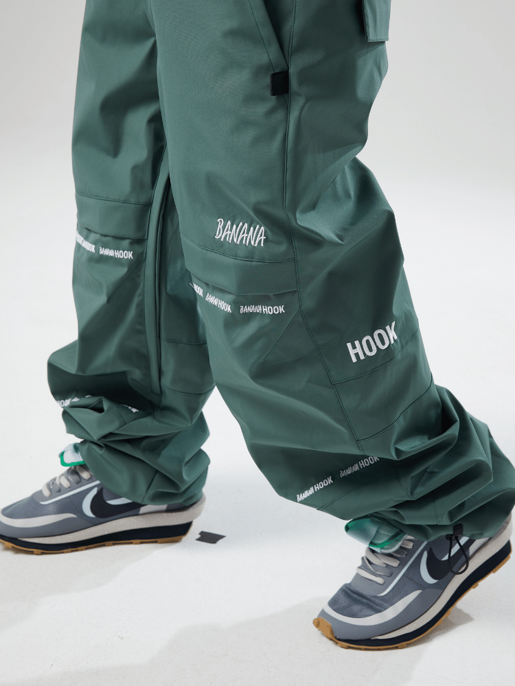 Tolasmik X Banana Hook Premium Green Bib Pants - Unisex - Snowears- bibs