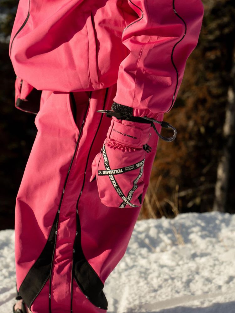 Tolasmik TK PRO+ Printed Stitching Pink Snow Jacket - Men's - Snowears- Snowboard Jackets