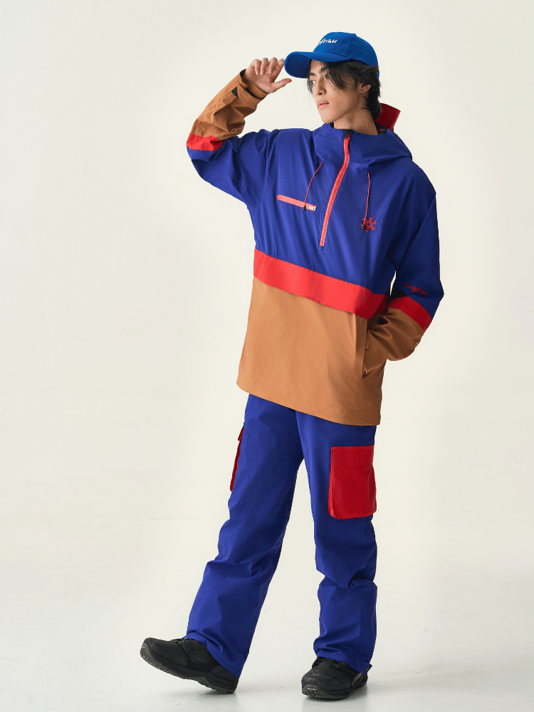 Jungfrau 3L Pullover Motion Navy Jacket - Men's - Snowears- Suits