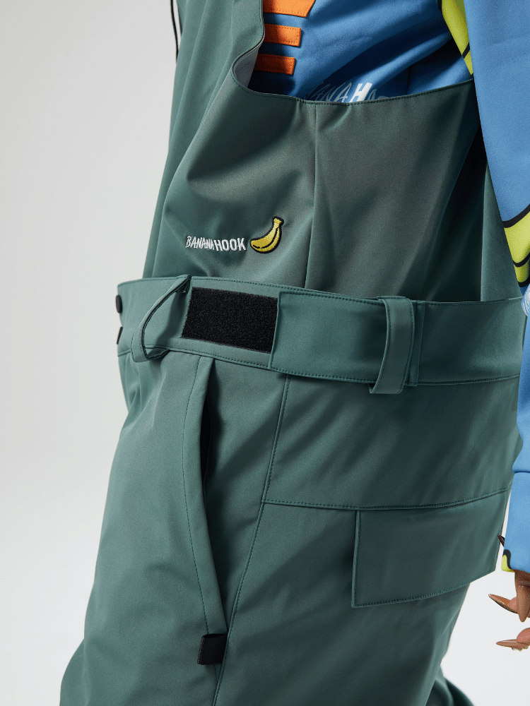 Tolasmik X Banana Hook Premium Green Bib Pants - Unisex - Snowears- bibs