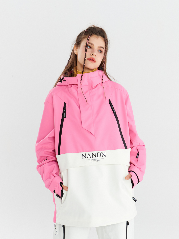 NANDN Insulated Colorblock Hood Jacket - US Only - Snowears- Jackets