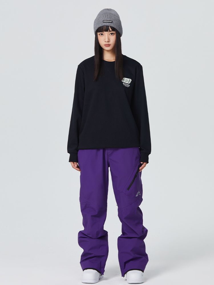 Searipe Diagonal Zipper Snow Pants - US Only - Snowears- snow pants