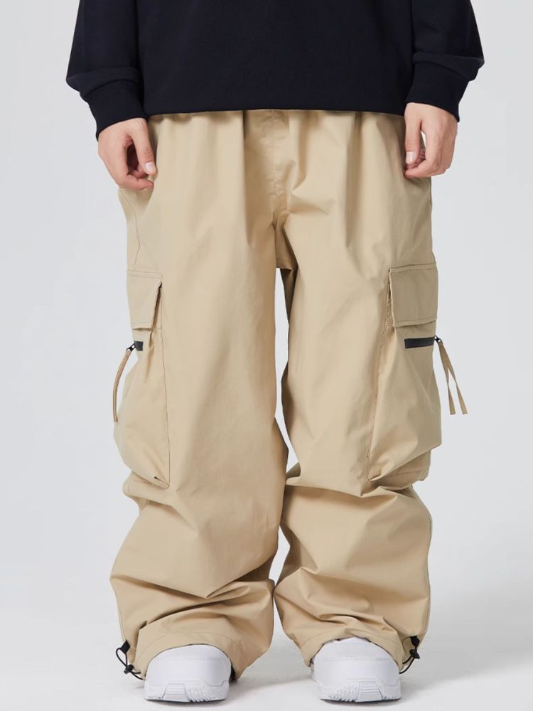 Searipe Zip Pocket Baggy Cargo Snowboard Pants