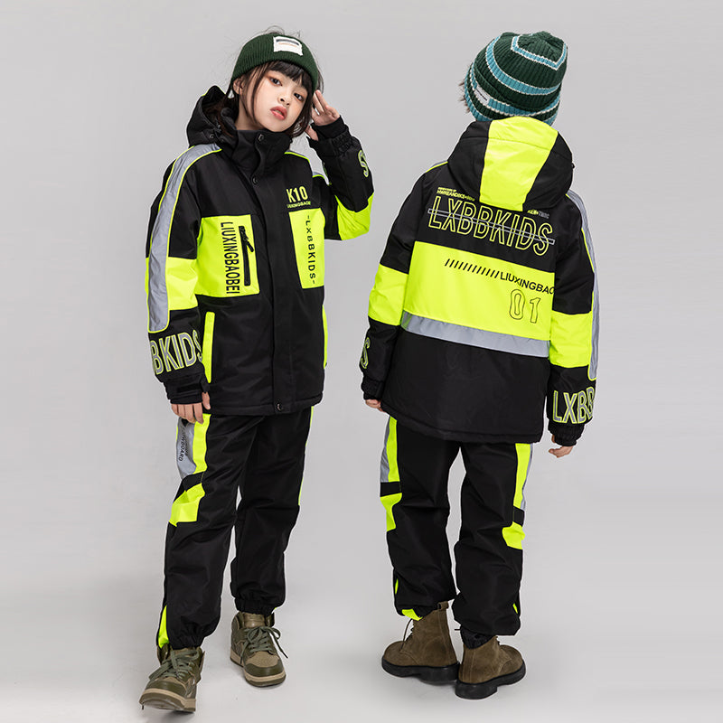 ARCTIC QUEEN Kids Reflective Extreme Ski Suit - US Only - Snowears- Kids suit