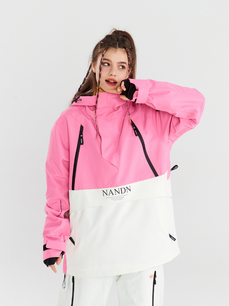 NANDN Insulated Colorblock Hood Jacket - US Only - Snowears- Jackets