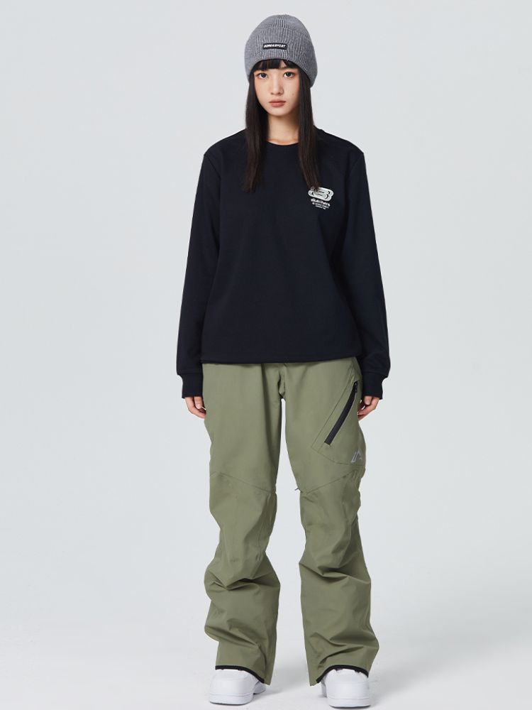 Searipe Diagonal Zipper Snow Pants - US Only - Snowears- snow pants