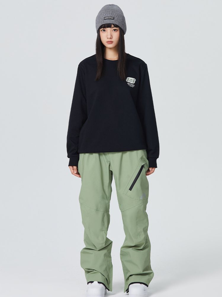 Searipe Diagonal Zipper Snow Pants - US Only - Snowears- snow pants