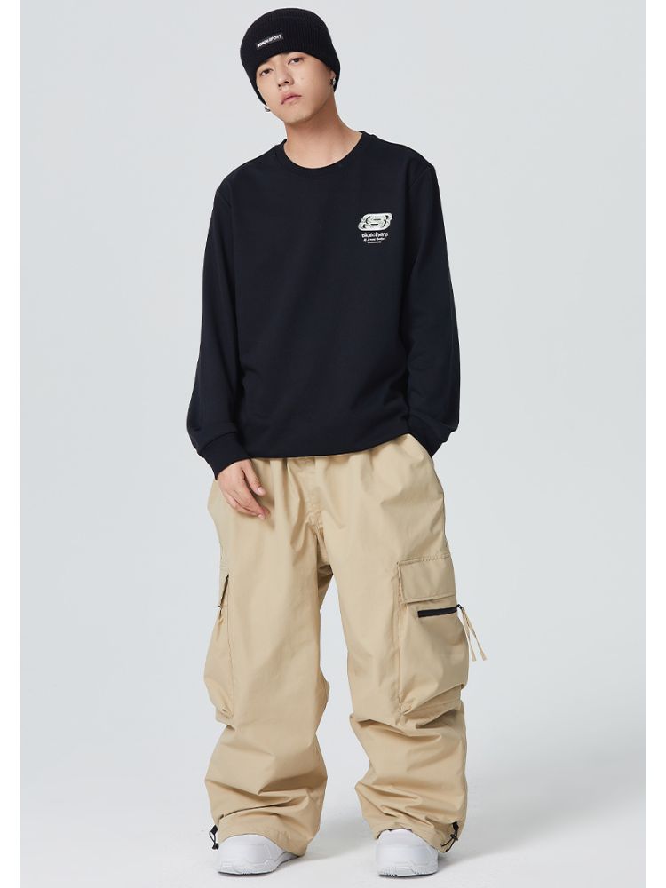 Searipe Zip Pocket Baggy Cargo Snowboard Pants