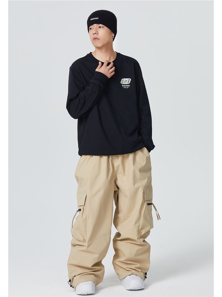 Searipe Zip Pocket Baggy Cargo Snowboard Pants