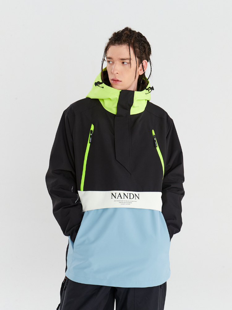 NANDN Insulated Colorblock Hood Jacket - US Only - Snowears- Jackets