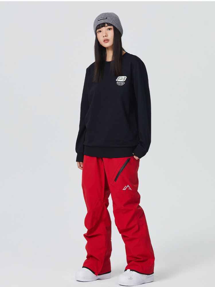 Searipe Diagonal Zipper Snow Pants - US Only - Snowears- snow pants