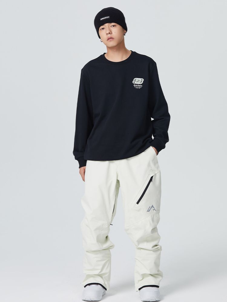 Searipe Diagonal Zipper Snow Pants - US Only - Snowears- snow pants