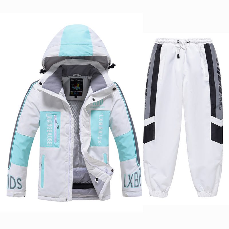 ARCTIC QUEEN Kids Reflective Extreme Ski Suit - US Only - Snowears- Kids suit