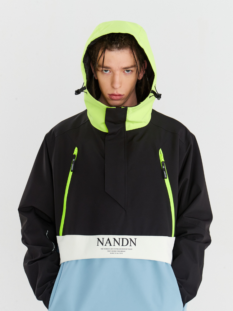 NANDN Insulated Colorblock Hood Jacket - US Only - Snowears- Jackets