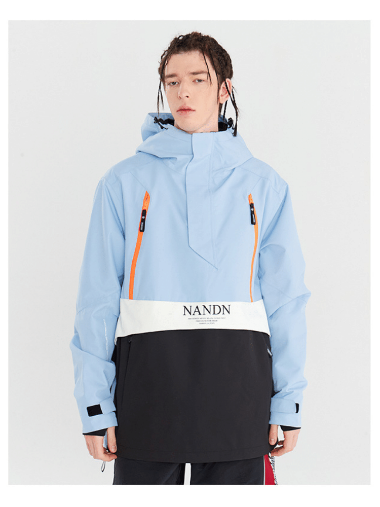 NANDN Insulated Colorblock Hood Jacket - US Only - Snowears- Jackets