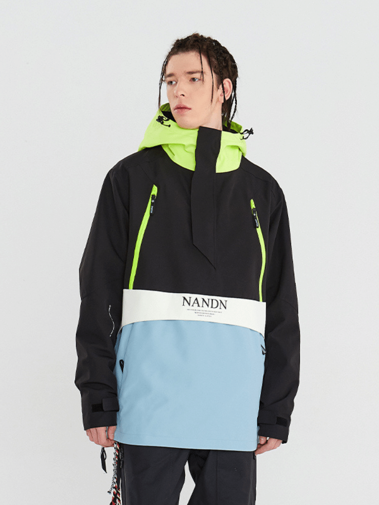 NANDN Insulated Colorblock Hood Jacket - US Only - Snowears- Jackets